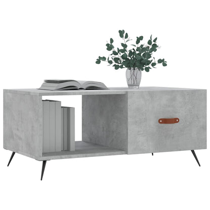 Coffee Table Concrete Grey 90x50x40 cm Engineered Wood