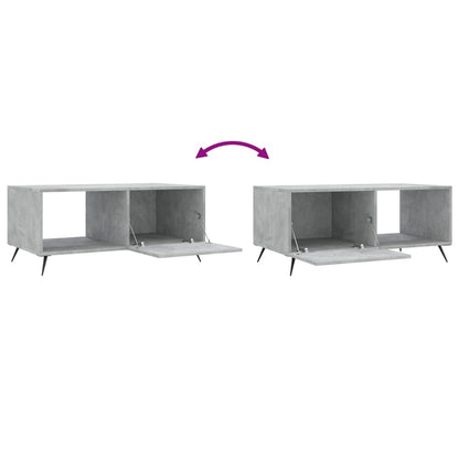 Coffee Table Concrete Grey 90x50x40 cm Engineered Wood