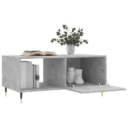 Coffee Table Concrete Grey 90x50x40 cm Engineered Wood