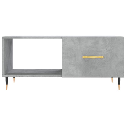 Coffee Table Concrete Grey 90x50x40 cm Engineered Wood