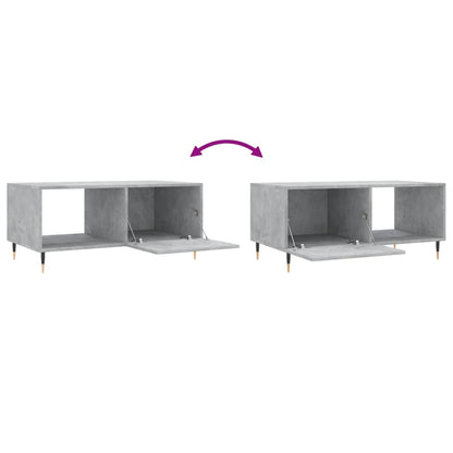 Coffee Table Concrete Grey 90x50x40 cm Engineered Wood