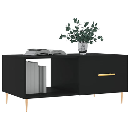 Coffee Table Black 90x50x40 cm Engineered Wood