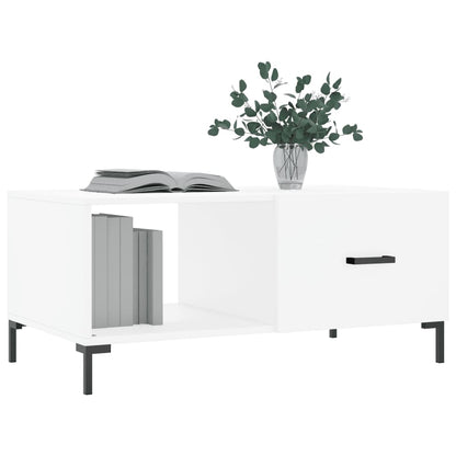 Coffee Table White 90x50x40 cm Engineered Wood