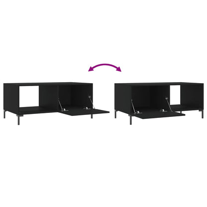 Coffee Table Black 90x50x40 cm Engineered Wood