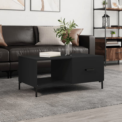 Coffee Table Black 90x50x40 cm Engineered Wood