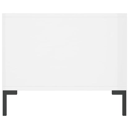 Coffee Table High Gloss White 90x50x40 cm Engineered Wood