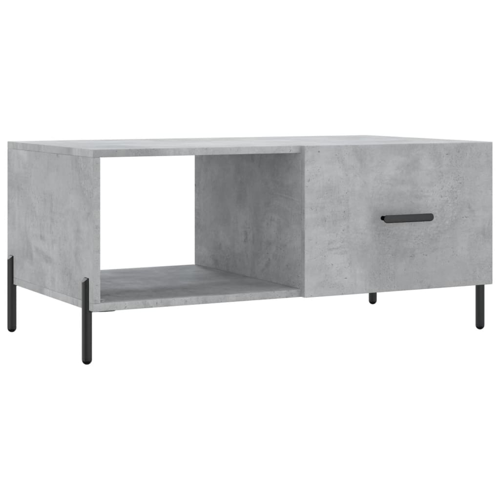 Coffee Table Concrete Grey 90x50x40 cm Engineered Wood