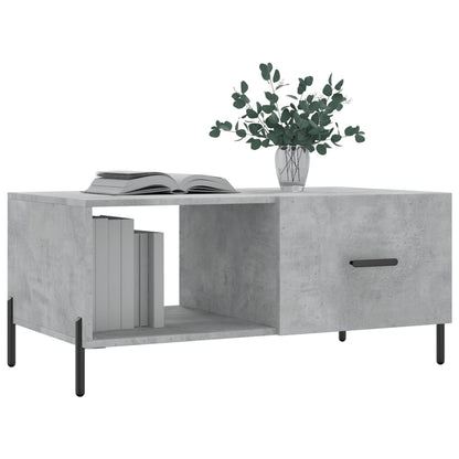 Coffee Table Concrete Grey 90x50x40 cm Engineered Wood