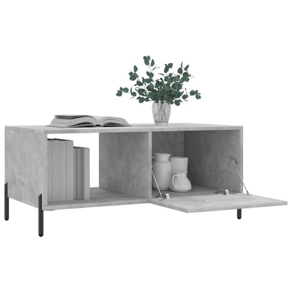 Coffee Table Concrete Grey 90x50x40 cm Engineered Wood