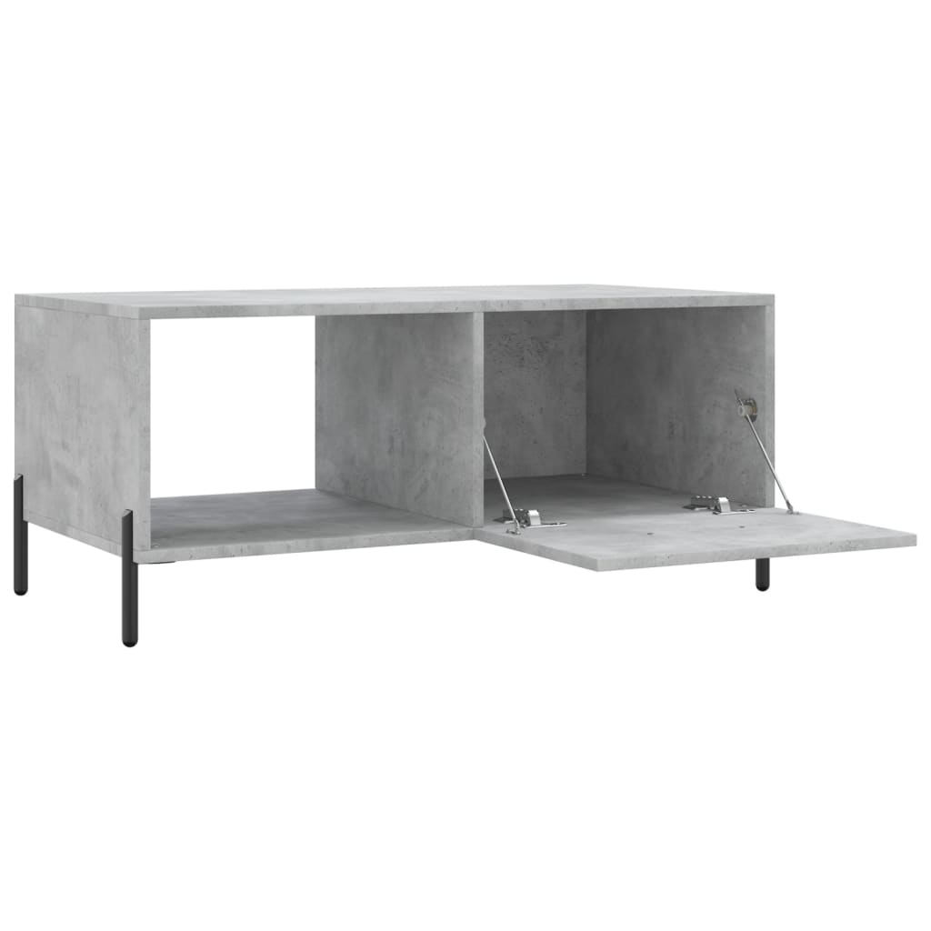Coffee Table Concrete Grey 90x50x40 cm Engineered Wood