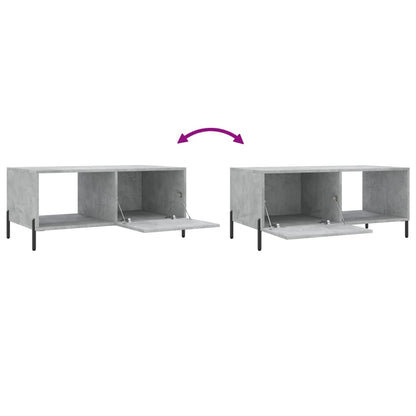 Coffee Table Concrete Grey 90x50x40 cm Engineered Wood