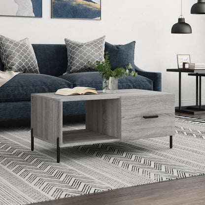 Coffee Table Grey Sonoma 90x50x40 cm Engineered Wood