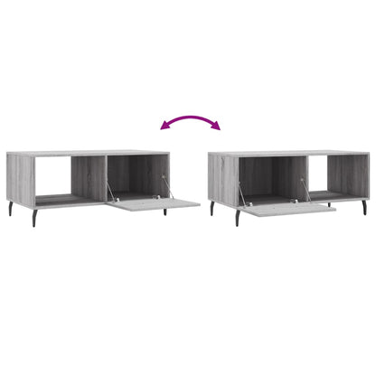 Coffee Table Grey Sonoma 90x50x40 cm Engineered Wood
