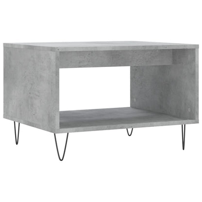 Coffee Table Concrete Grey 60x50x40 cm Engineered Wood