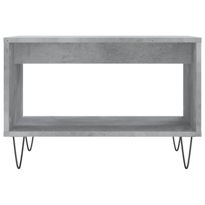 Coffee Table Concrete Grey 60x50x40 cm Engineered Wood