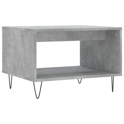 Coffee Table Concrete Grey 60x50x40 cm Engineered Wood