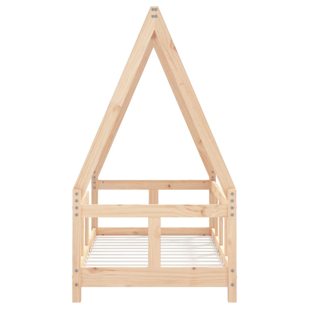 Solid Pine Kids Bed Frame, 70x140 cm – Durable & Stylish