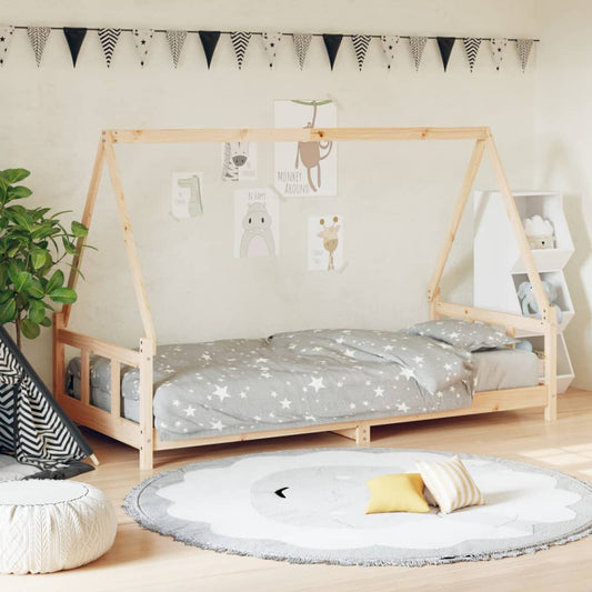 Solid Pine Kids Bed Frame 90x190 cm - Durable & Stylish