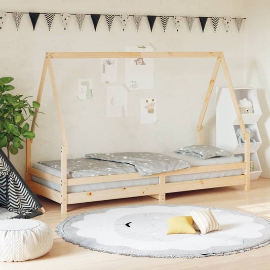 Solid Pine Kids Bed Frame 80x200 cm – Durable & Stylish