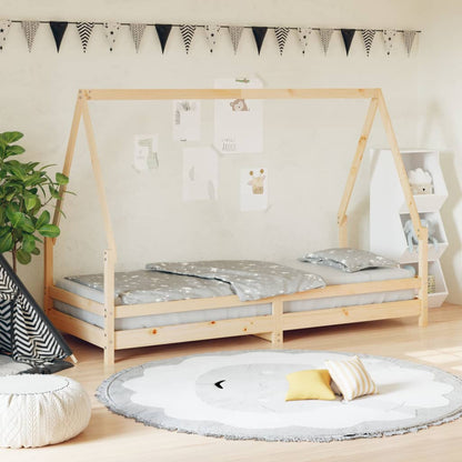 Solid Pine Kids Bed Frame 90x200 cm - Durable & Stylish Design