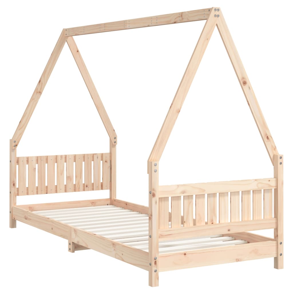 Solid Pine Kids Bed Frame 80x200 cm - Durable & Eco-Friendly