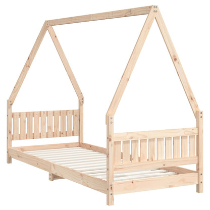 Solid Pine Kids Bed Frame 80x200 cm - Durable & Eco-Friendly
