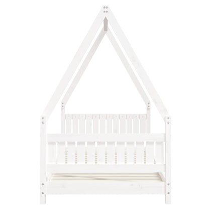White Solid Pine Kids Bed Frame 90x200 cm - Durable & Stylish