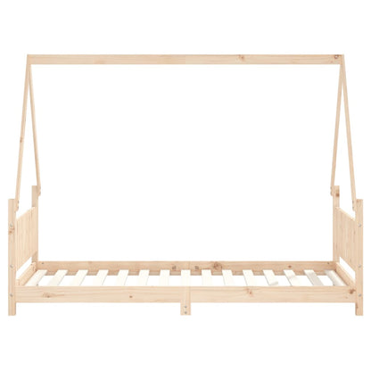 Solid Pine Wood Kids Bed Frame, 90x190 cm - Durable & Stylish