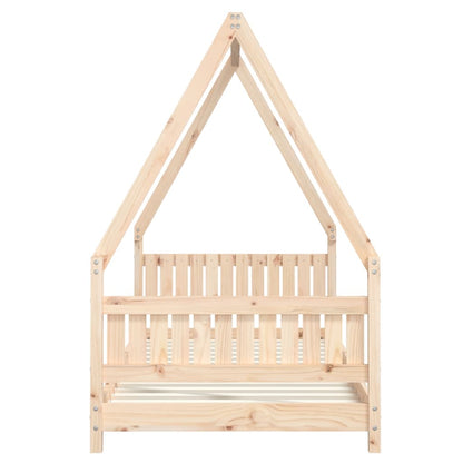 Solid Pine Wood Kids Bed Frame, 90x190 cm - Durable & Stylish