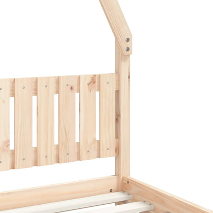 Solid Pine Wood Kids Bed Frame, 90x190 cm - Durable & Stylish