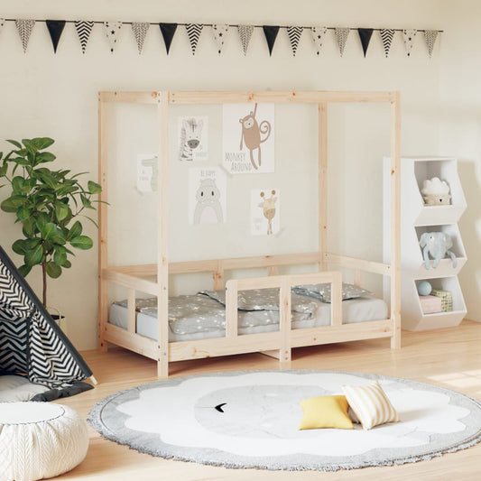 Solid Pine Kids Bed Frame 70x140 cm - Durable & Stylish