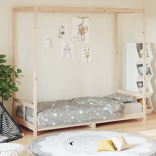Solid Pine Kids Bed Frame 80x200cm - Durable & Eco-Friendly