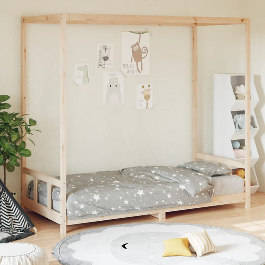 Solid Pine Kids Bed Frame 90x200 cm - Durable & Stylish Design
