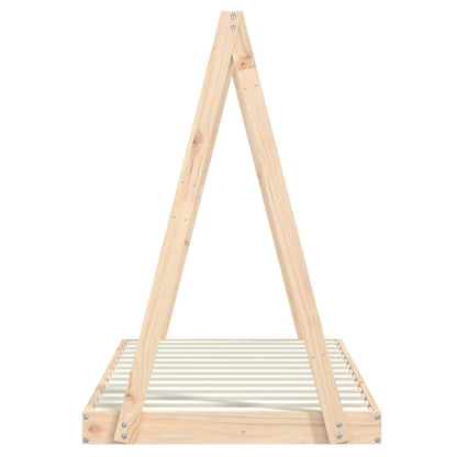 Solid Pine Wood Kids Bed Frame – 80x160 cm Durable Design