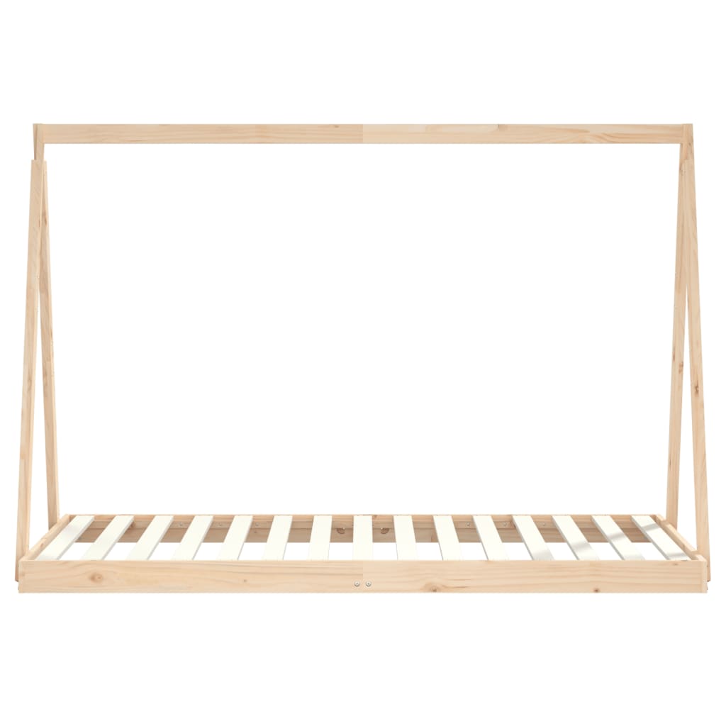 Solid Pine Wood Kids Bed Frame 90x190 cm - Sturdy & Stylish