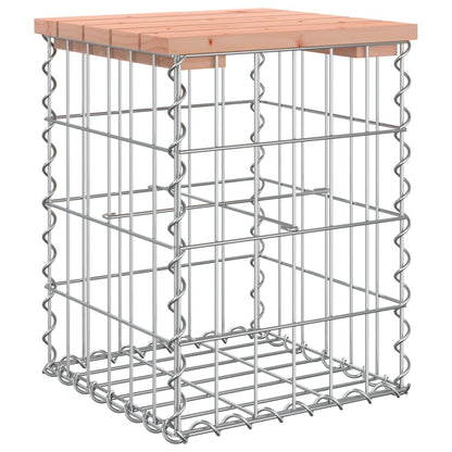 Solid Wood Douglas Gabion Garden Bench 33x31x42 cm Design