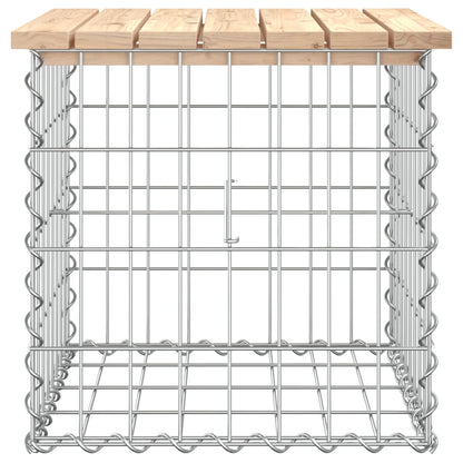 Gabion Garden Bench 43x44x42 cm Solid Pine Wood Design