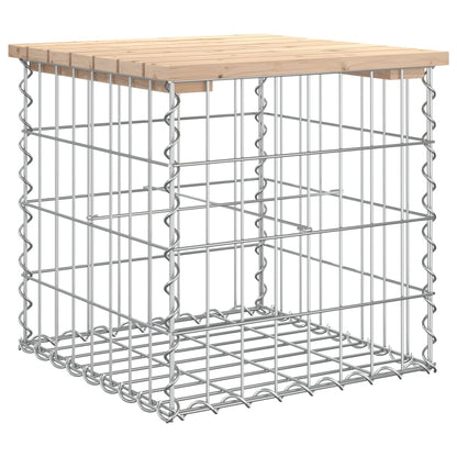 Gabion Garden Bench 43x44x42 cm Solid Pine Wood Design