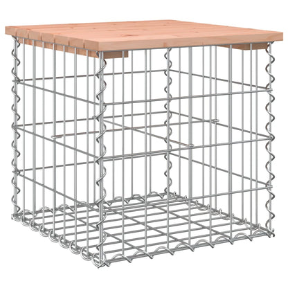 Solid Wood Douglas Garden Bench Gabion 43x44x42 cm Design