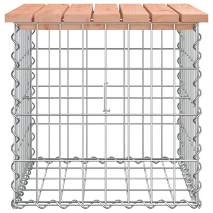 Solid Wood Douglas Garden Bench Gabion 43x44x42 cm Design