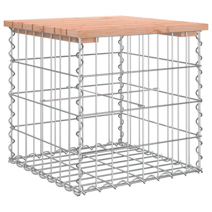 Solid Wood Douglas Garden Bench Gabion 43x44x42 cm Design