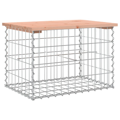 Rustic Garden Bench Gabion 63x44x42cm | Solid Douglas Wood Design