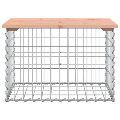Rustic Garden Bench Gabion 63x44x42cm | Solid Douglas Wood Design