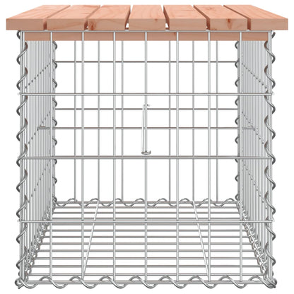 Rustic Garden Bench Gabion 63x44x42cm | Solid Douglas Wood Design