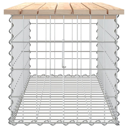 Solid Pine Garden Bench Gabion Design 103x44x42 cm