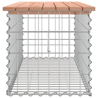 Gabion Design Garden Bench - Solid Douglas Wood, 103x44x42 cm