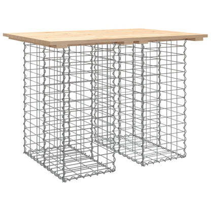 Solid Pine Garden Bench Gabion Design 100x70x72 cm