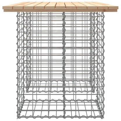 Solid Pine Garden Bench Gabion Design 100x70x72 cm