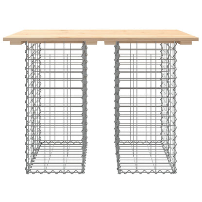 Solid Pine Garden Bench Gabion Design 100x70x72 cm