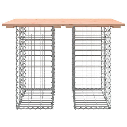 Douglas Wood Gabion Garden Bench 100x70x72 cm